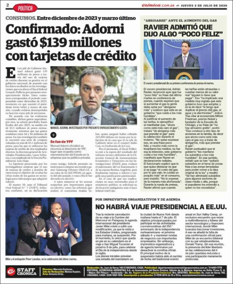 Portada de La Voz del Chaco (Argentina)