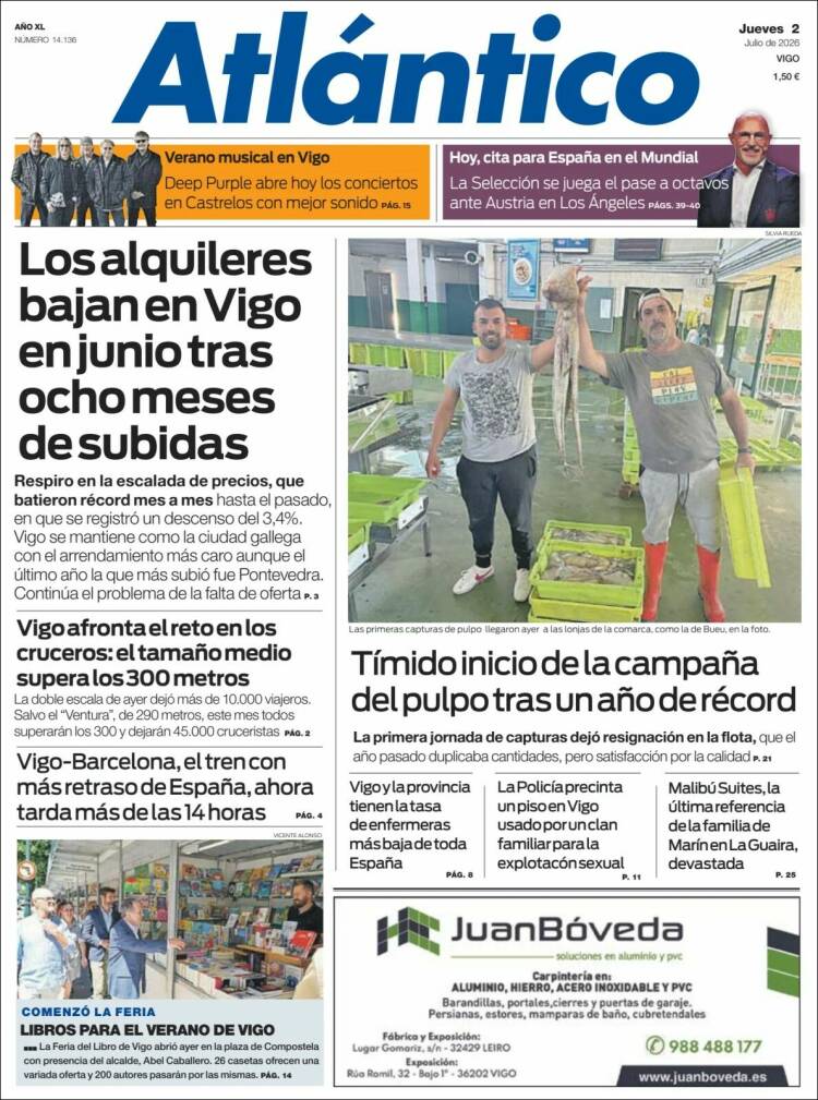 Portada de Atlántico Diario (Espa&ntilde;a)
