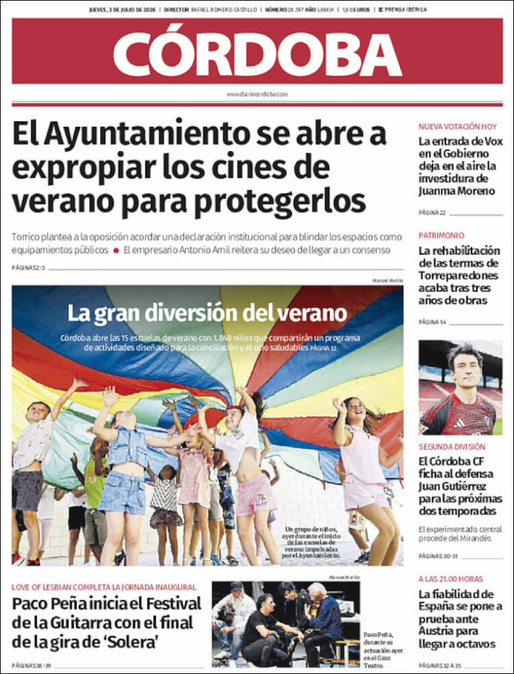 Portada de Diario de Córdoba (Espa&ntilde;a)
