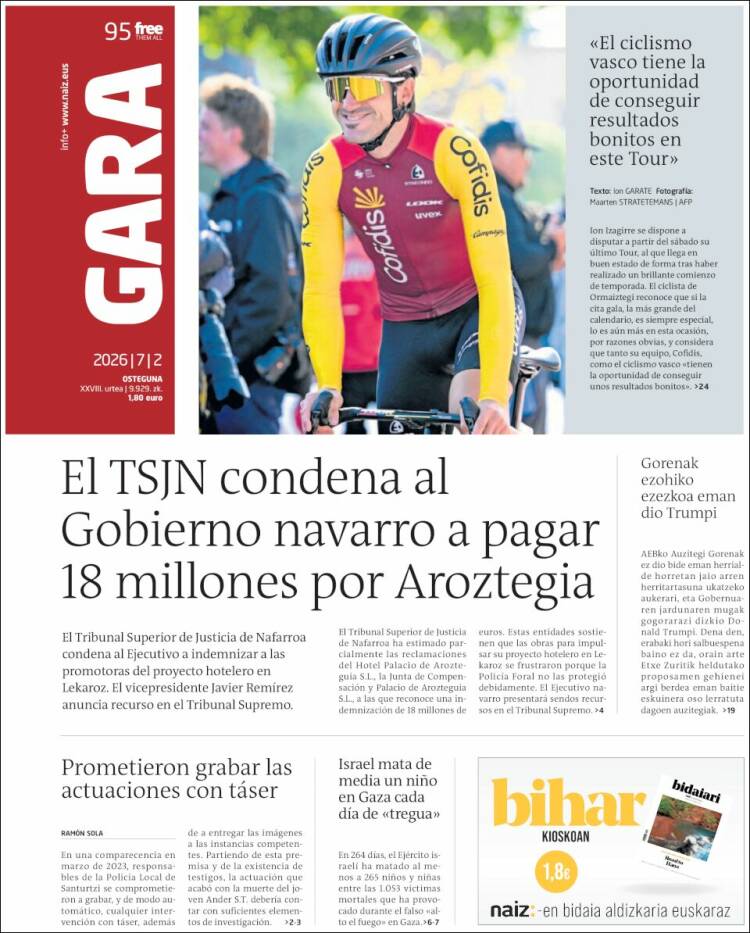 Portada de Gara (Espa&ntilde;a)