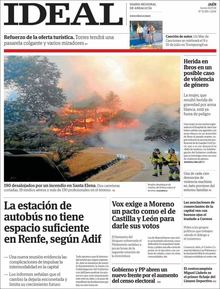 Portada de El Ideal de Jaén (Espa&ntilde;a)