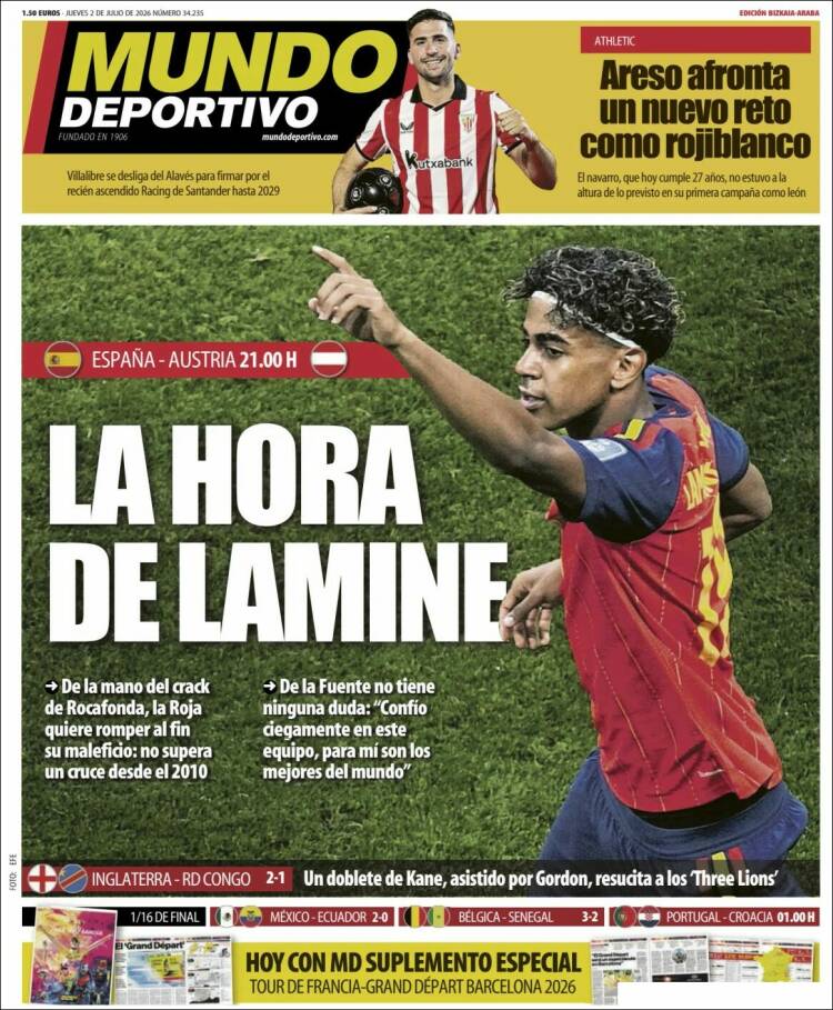 Portada de Mundo Deportivo Bizkaia (Espa&ntilde;a)