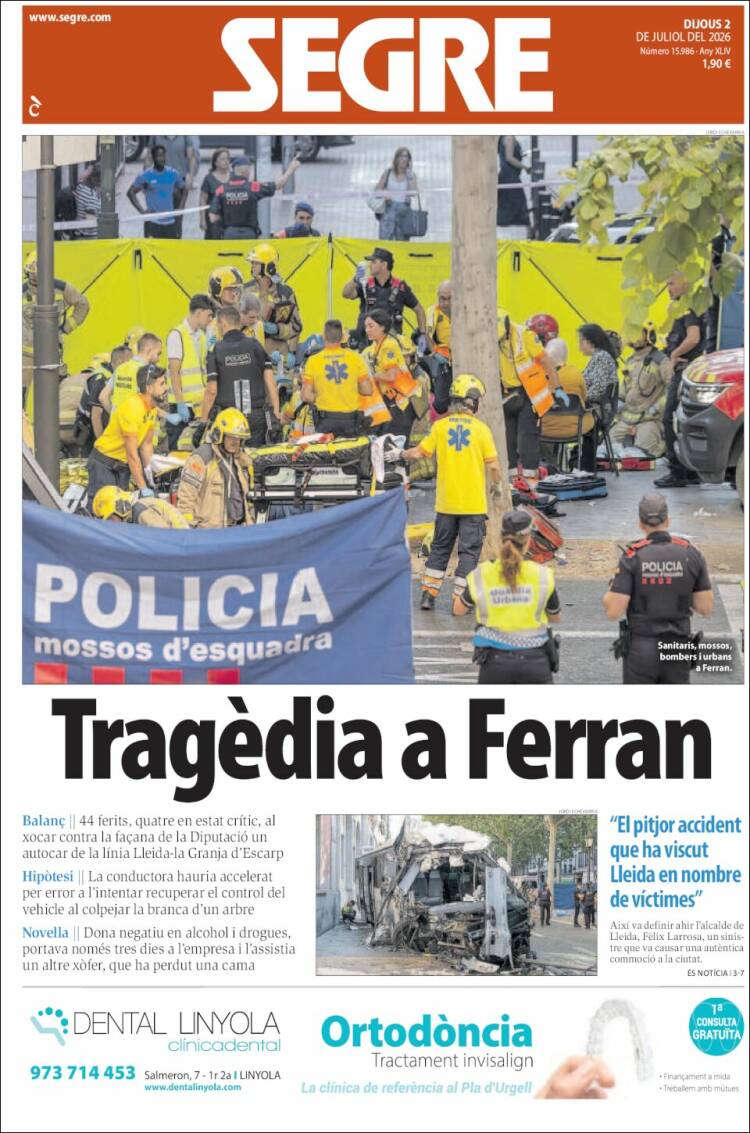 Portada de Segre (Espa&ntilde;a)