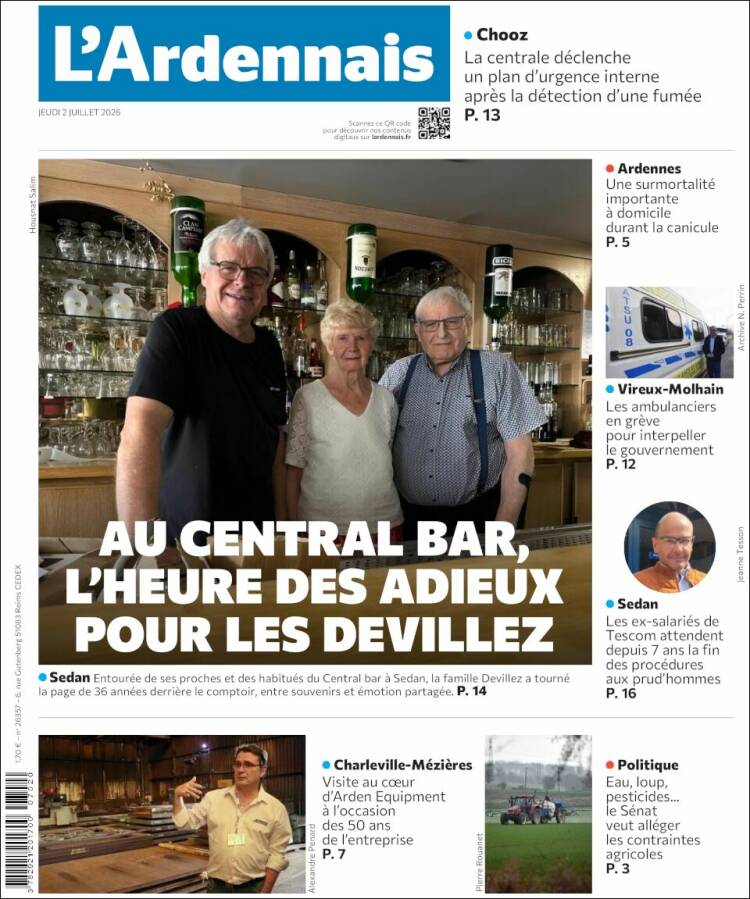 Portada de L'Ardenais (Francia)