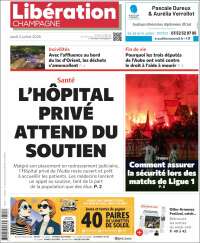 Portada de Libération Champagne (Francia)