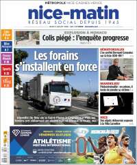 Portada de Nice-Matin (Francia)