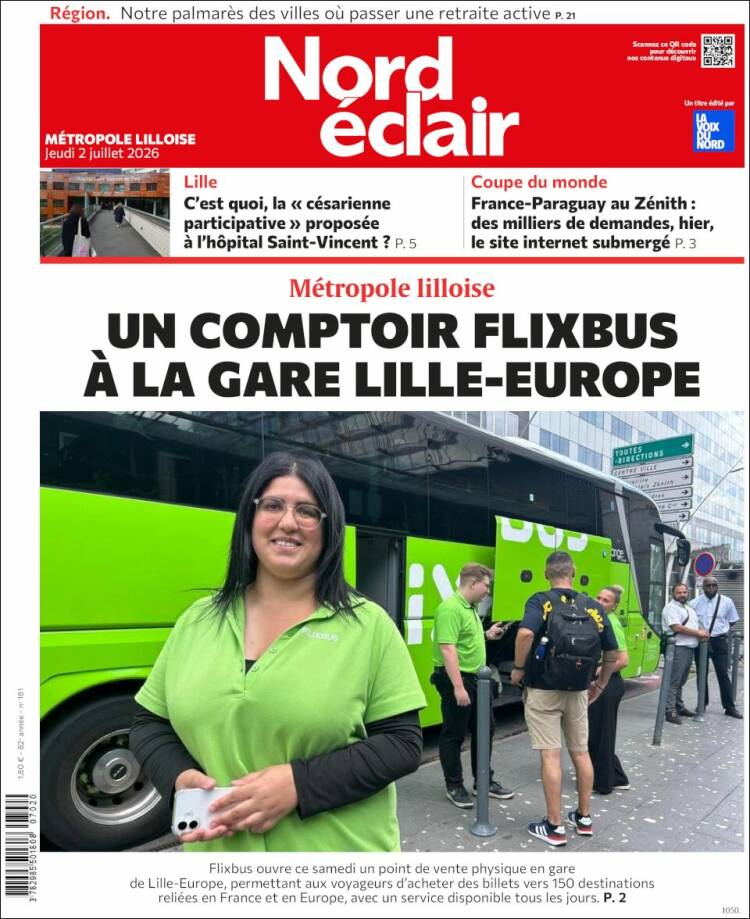 Portada de Nord Éclair (Francia)