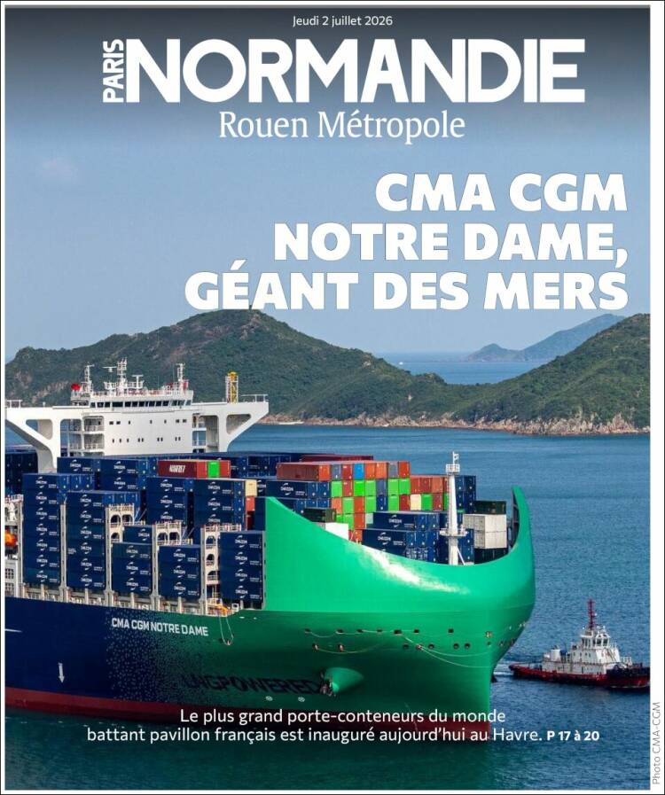 Portada de Paris Normandie (Francia)