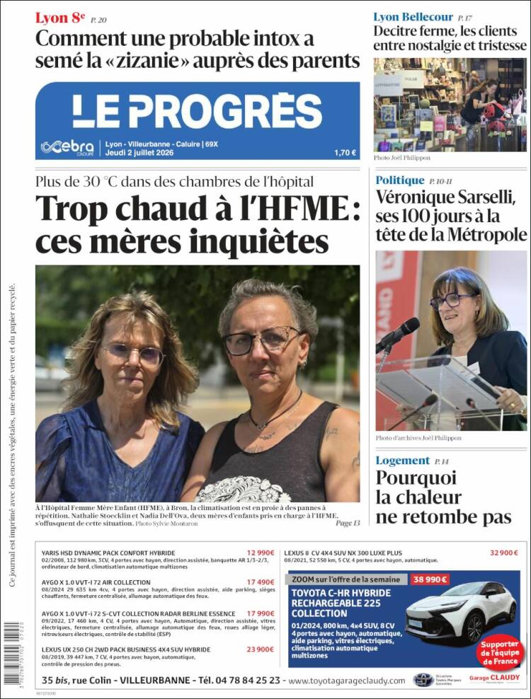 Portada de Progres de Fecamp (Francia)