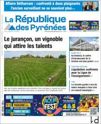 Portada de La République des Pyrénées (Francia)