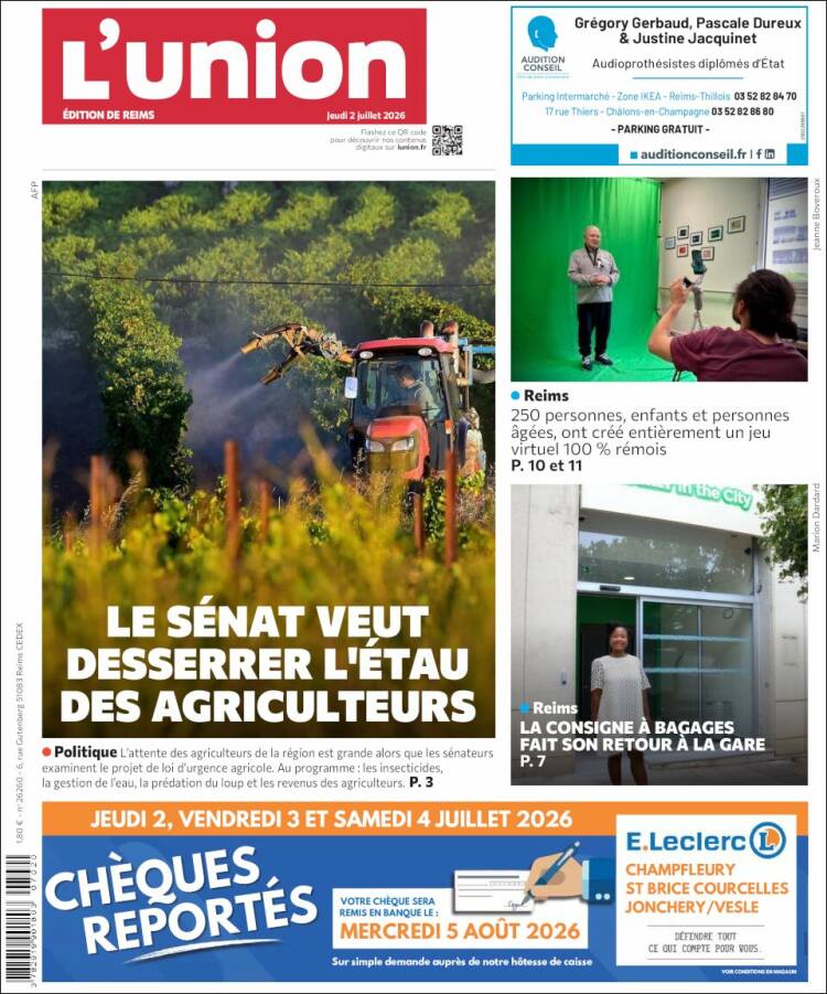 Portada de L'Union (Francia)