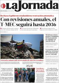 Portada de La Jornada (M&eacute;xico)