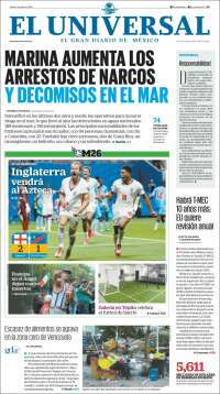 Portada de El Universal (M&eacute;xico)