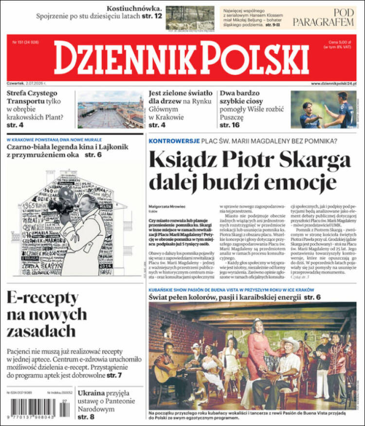 Portada de Dziennik (Polonia)