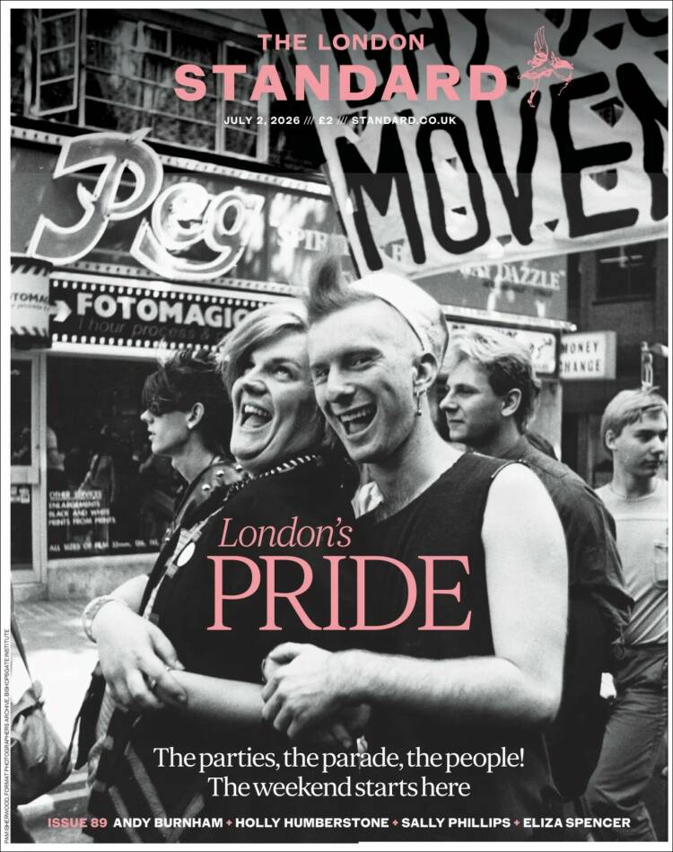 Portada de Evening Standard (Reino Unido)