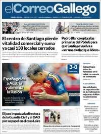 Portada de El Correo Gallego (Espa&ntilde;a)