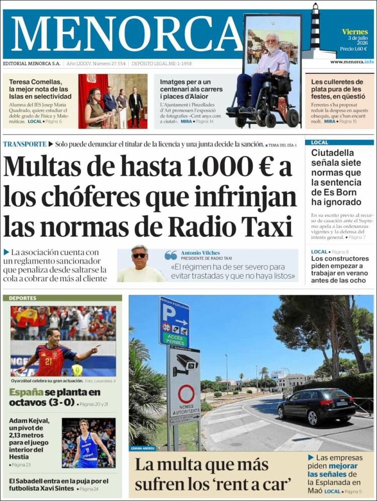 Portada de Menorca - Diario Insular (Espa&ntilde;a)