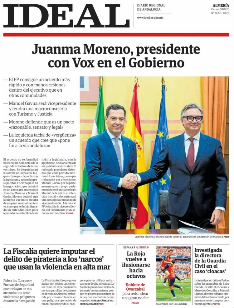 Portada de Ideal Almeria (Espa&ntilde;a)
