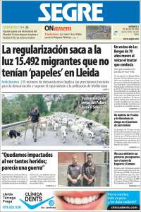 Portada de Segre  (Espa&ntilde;a)