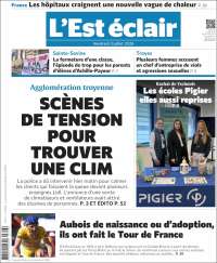 Portada de L'Est Eclair (Francia)