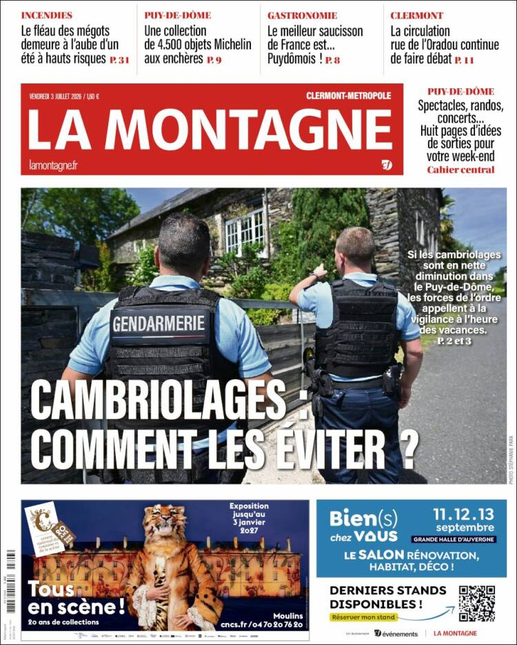 Portada de La Montagne (Francia)