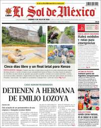 Portada de El Sol de México (M&eacute;xico)