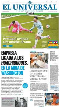 Portada de El Universal (M&eacute;xico)