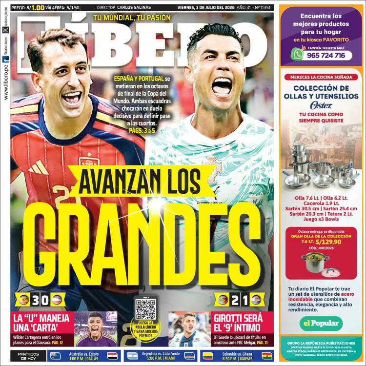 Portada de Líbero (Per&uacute;)