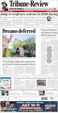 Portada de Tribune-Review (USA)