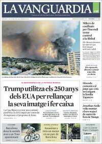 Portada de La Vanguardia (Espagne)