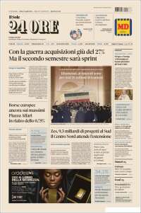 Portada de Il Sole 24 ORE (Italia)