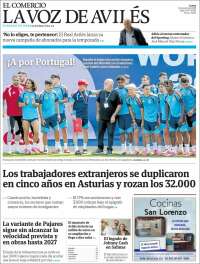 Portada de El Comercio - Avilés (Espa&ntilde;a)