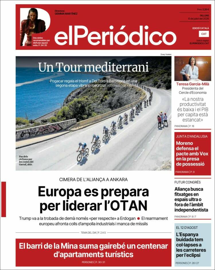 Portada de El Periódico de Catalunya (Spain)
