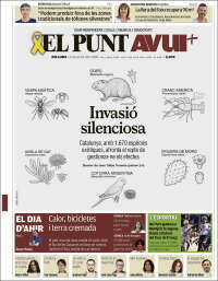 Portada de El Punt Avui (Espa&ntilde;a)