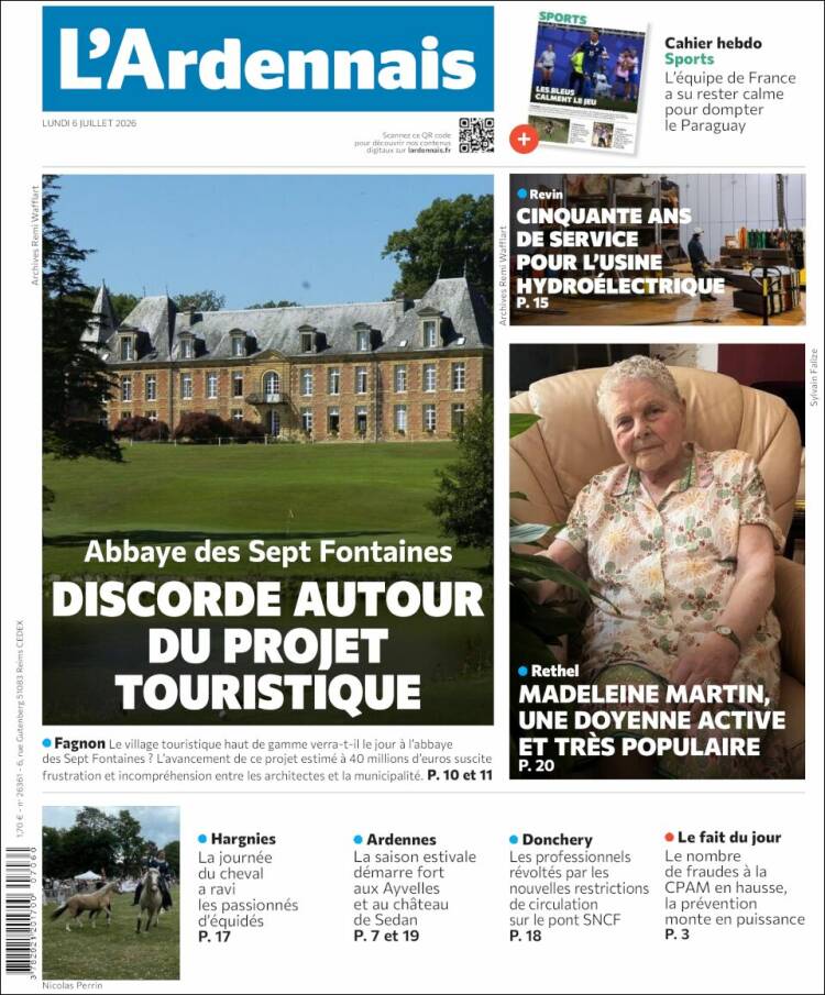 Portada de L'Ardenais (Francia)