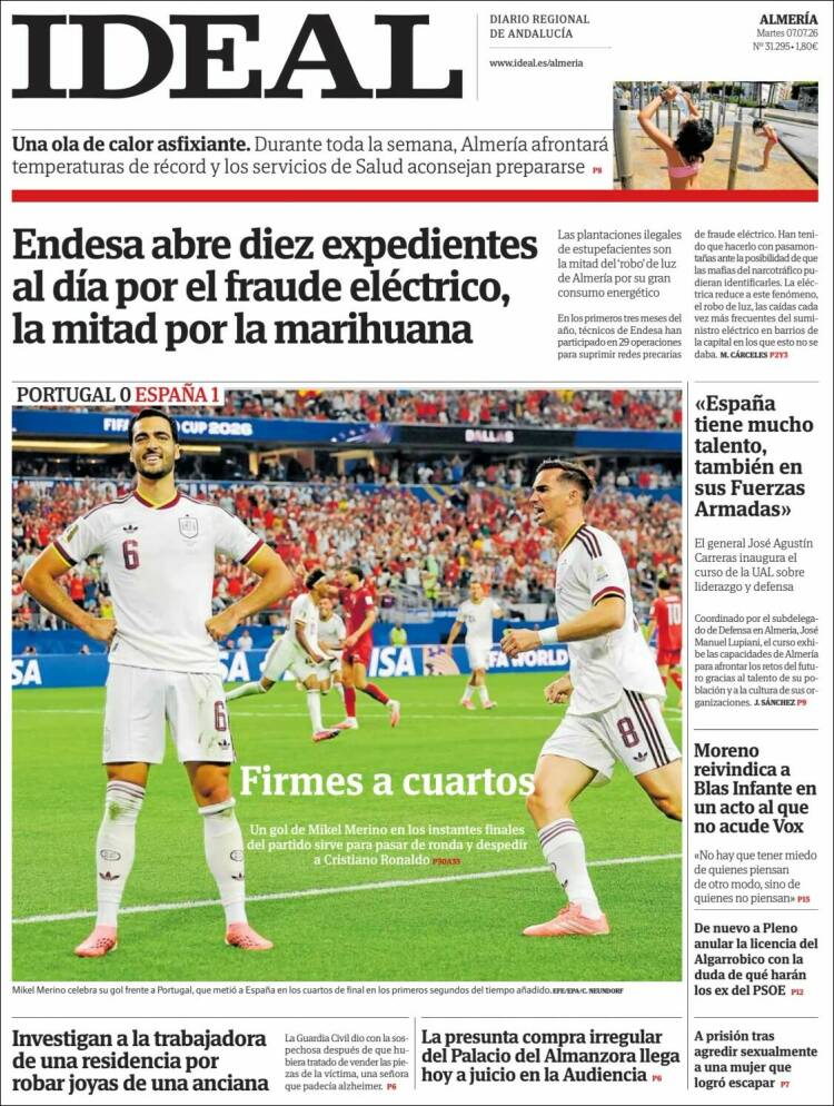 Portada de Ideal Almeria (Spain)