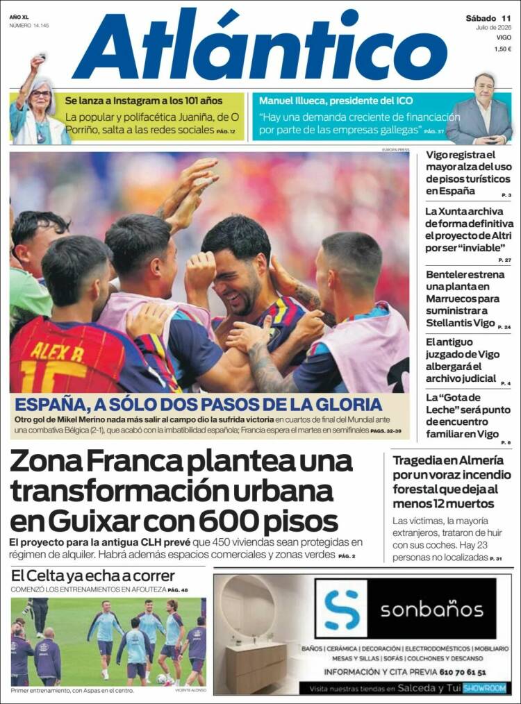 Portada de Atlántico Diario (Espa&ntilde;a)