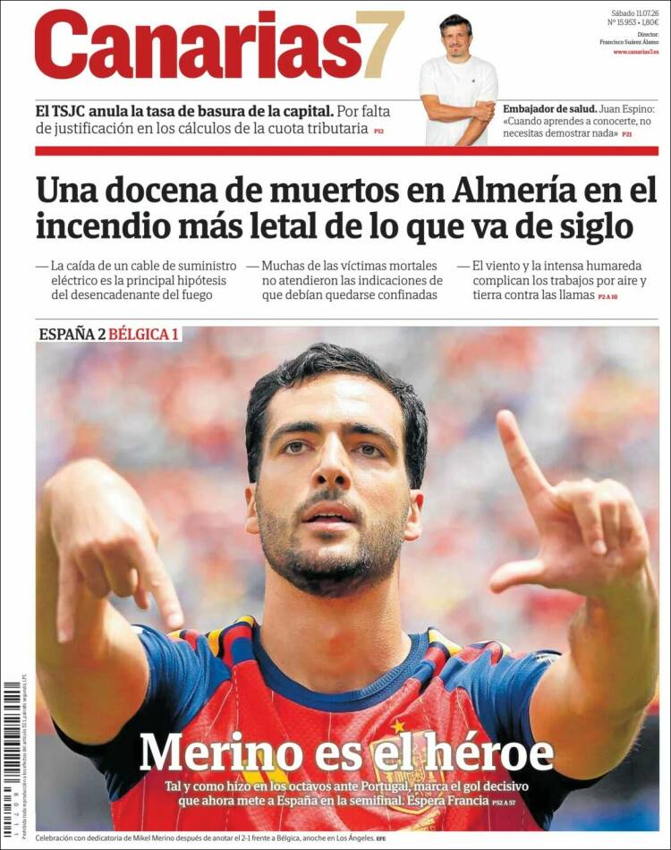 Portada de Canarias 7 (Espa&ntilde;a)
