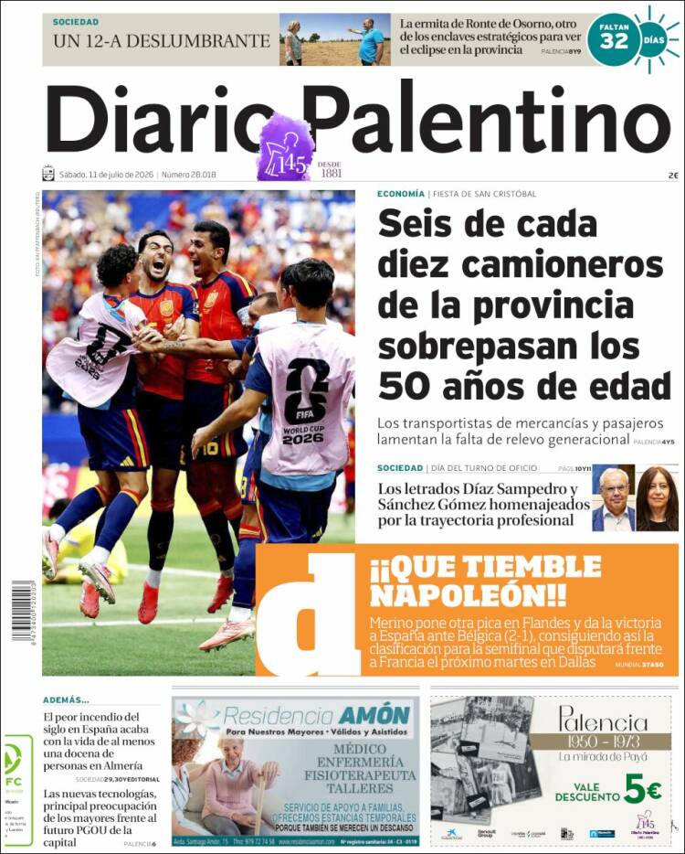 Portada de Diario Palentino (Espa&ntilde;a)