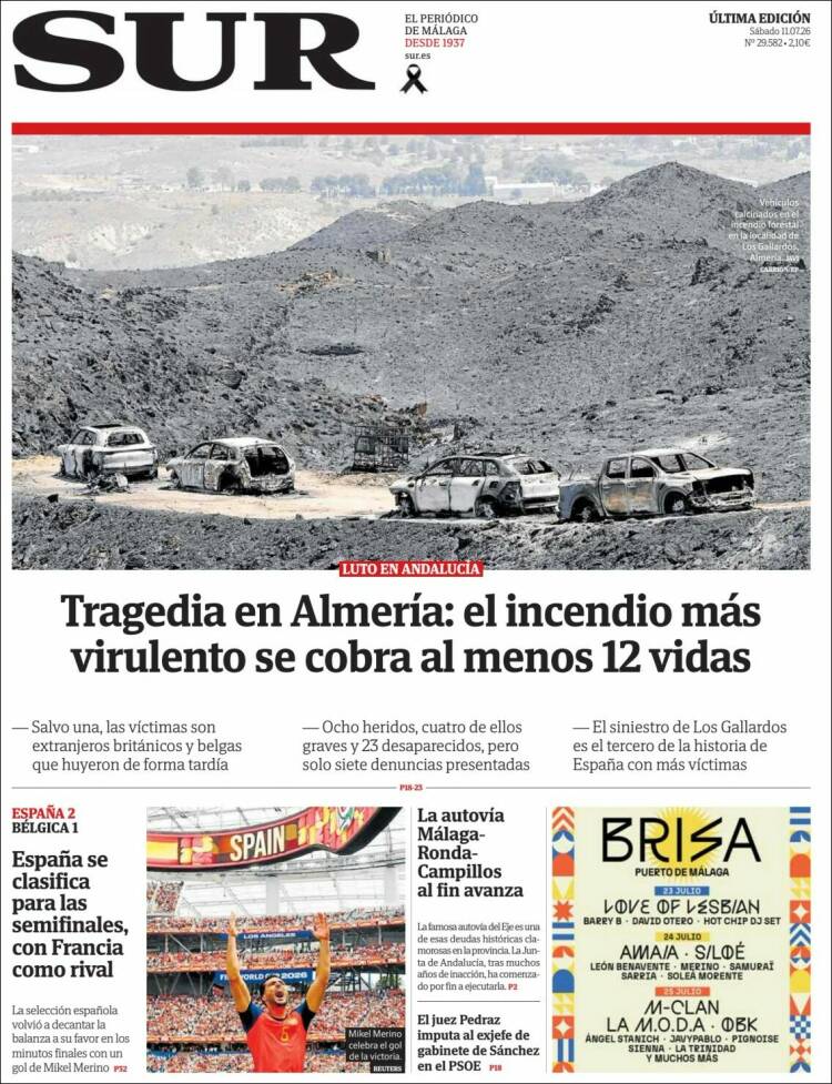 Portada de Diario el Sur (Espa&ntilde;a)