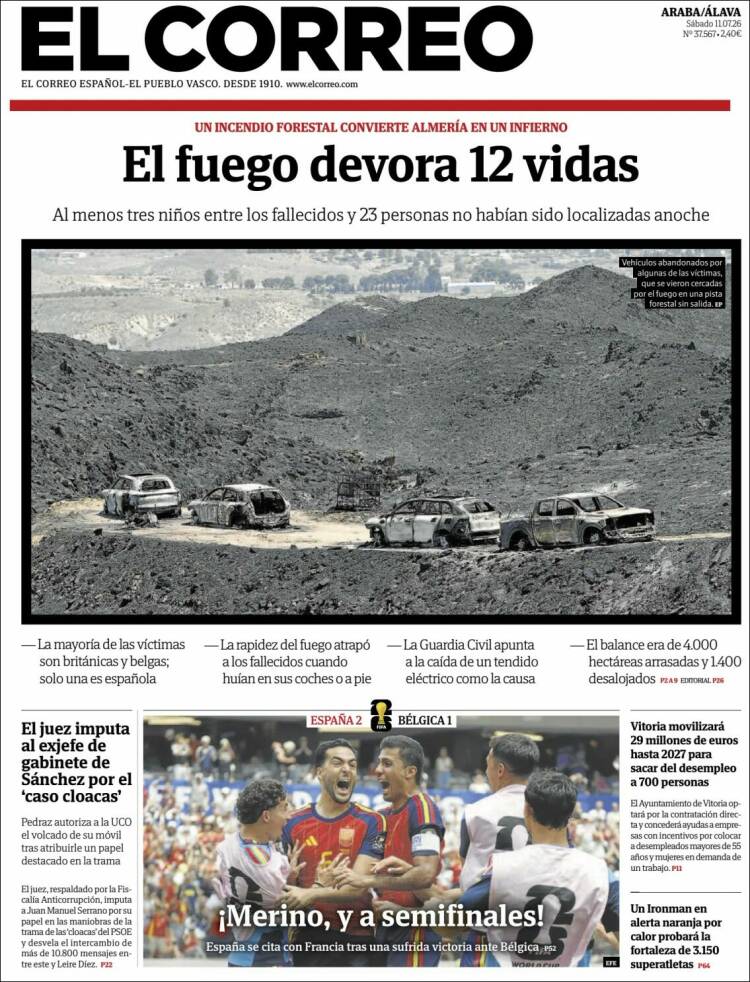 Portada de El Correo - Álava (Espa&ntilde;a)