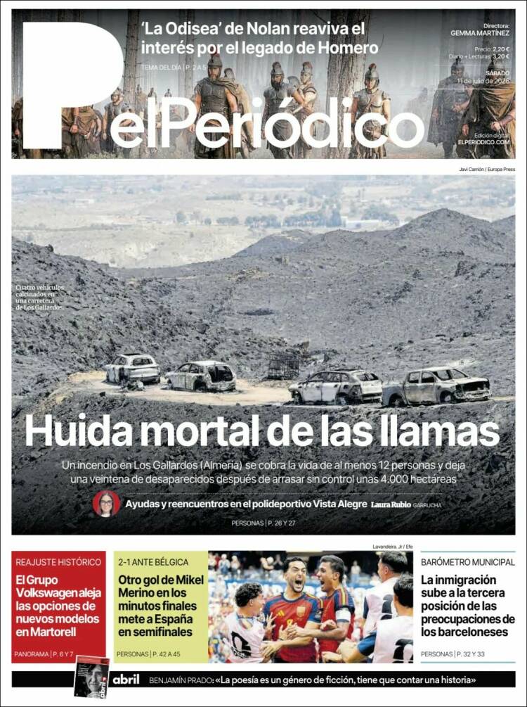 Portada de El Periódico (Espa&ntilde;a)