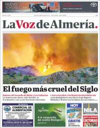 Portada de La Voz de Almería (Espa&ntilde;a)