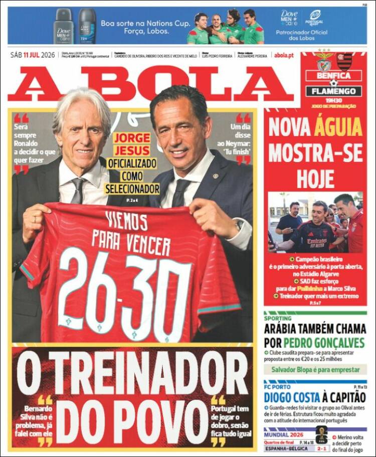 Portada de A Bola (Portugal)