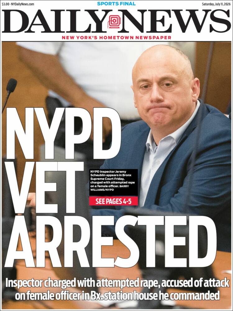 Portada de Daily News - New York (USA)