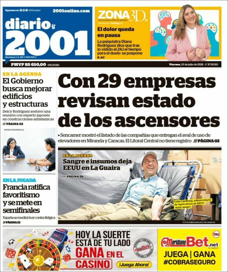 Portada de 2001 - Dosmiluno (Venezuela)