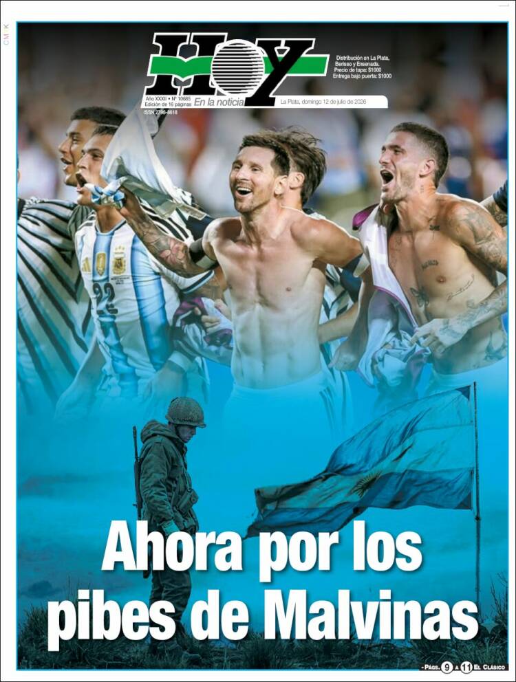 Portada de Diario Hoy (Argentina)