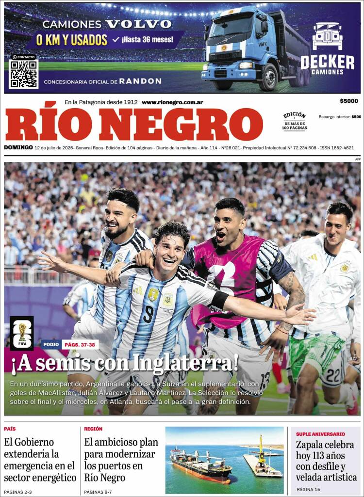 Portada de Rio Negro (Argentina)