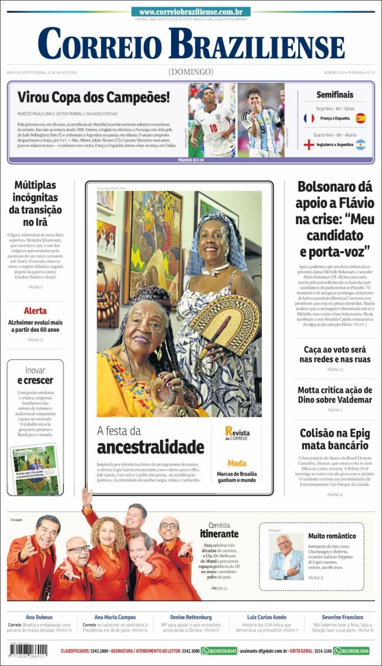 Portada de Correio Braziliense (Brasil)