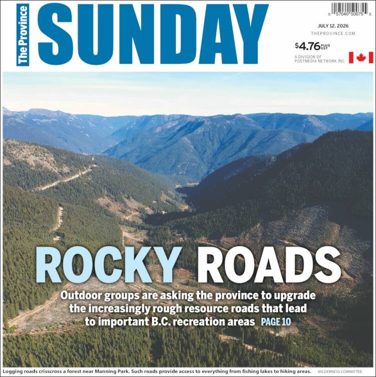 Portada de The Province (Canad&aacute;)